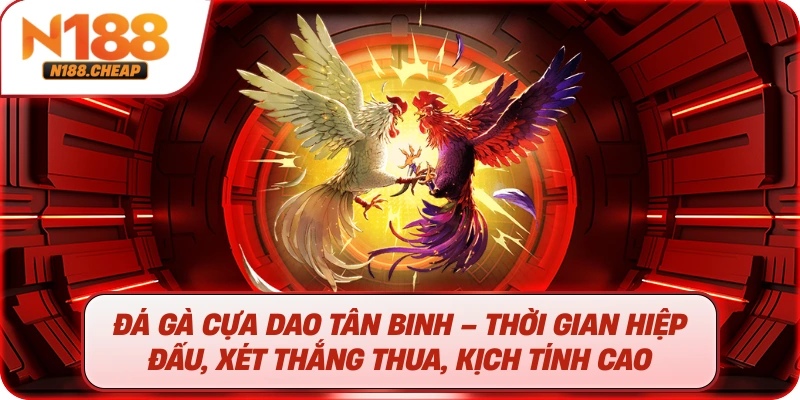 Đá gà cựa dao tân binh – Thời gian hiệp đấu, xét thắng thua, kịch tính cao